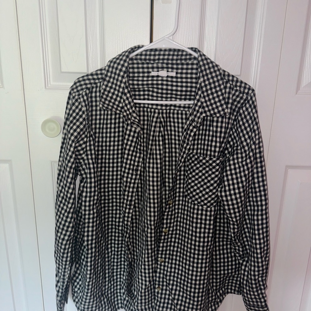 O'Neill Black and White Checkered Shirt